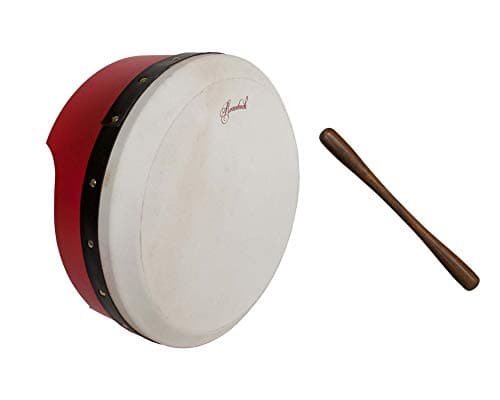Roosebeck+Bodhran+Drum+Package+Includes%3a+Tunable+Drum+13%27%27x5%27%27+-+Red+%2b+Knob+Tipper+8+1%2f2%22+-+Sloped