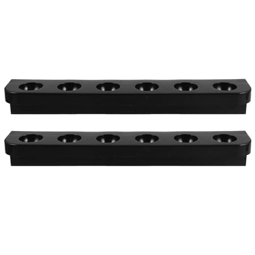 Healvian 6-hole Plastic Cue Holder Rack, Floor Stand Pool Cue Rack for Billiards Accessories, Multipurpose Billiard Stick Storage Organizer for Play Room and Pool Table