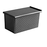 Long Pullman Loaf Pan, With Lid Non-Stick Steel Bread Toast Mold Heavy Duty With Dough Scraper Baking Supplies