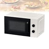 Countertop Microwave Oven, Mechanical Dial Controls,1.2 Cubic Foot, 1050-watt Capacity, 5 Power Levels,Kitchen Essentials for The Countertop, Dorm Room Or Apartment. White