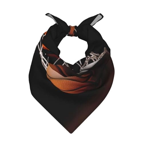 FHEDVBN Basketball Bandana Fashion Scarf for Men Women Headband Multi-Purpose Square Handkerchief 22x22 in