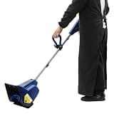 Electric Snow Blower Cordless, 11.02in Width x 7.01in Depth Snow Thrower with Convenient Carrying Handle, 40 Min Runtime Snow Sweeper for Patios, Decks, Sidewalls, 24V-SS11