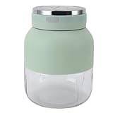 Vistreck Blender Cup Electric Juicer Mini Portable for Outdoor Sports - Dual Use Water Bottle with USB Charging (Light Green)