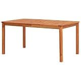 KLGBNCVE Rustic Garden Dining Table 59"x35.4"x29.1" Solid Acacia Wood Patio Table for Outdoor Meals