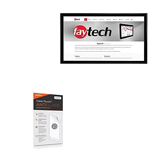 BoxWave Screen Protector Compatible with FayTech FT32I5CAPOB - ClearTouch Anti-Glare (2-Pack), Anti-Fingerprint Matte Film Skin