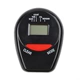 For Hydraulic Rowing Machine Electronic Meter with LED Display for Time for frequency Calories Heart Rate Tracking, Black