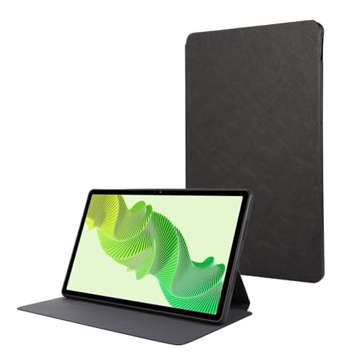WEUFBG Stand Case for Realme Pad 2 11.5 Inch 2023, Slim Leather Business Folio Stand Protective Tablet Cover, Multi-Angle Viewing(Black)