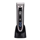 Professional Digital Hair Trimmer Rechargeable Electric Clipper Men's Cordless Haircut Adjustable Ceramic Blade