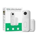 Blink Video Doorbell (newest model) with 1 Year Basic plan – Head-to-toe HD view, two-year battery life, and simple setup. Sync Module Core included – System (White)