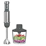 Aumotop 5-in-1 Handheld Blender with Milk Frother and Egg Whisk Adjustable Speed Handheld Blender for Mincing Great for Making Baby Food Easy to Clean with Detachable Attachments