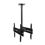 Dual Screen Ceiling Tv Mount Bracket, Fits Most 32-55Inch Led Plasma Monitor Flat Panel Screen Display, Holds Up to 99Lb Tv Bracket