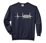 Heartbeat ECG Heart Rate Monitor Collector Knife Collecting Comfort Colors Adult Sweatshirt