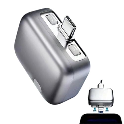 Smart Auto Stop Charging Adapter, Auto Cut-Off Fast Charging Cable, Stop Charge Smart Charger Protector for Smartphones, Tablets and USB Devices, Travel & Home Use (Silver)