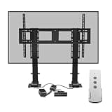 GFSGHZZ Electric Tv Ceiling Mount - LCD Tv Floor Stand, Telescopic Auto Lifting Tv Stand, with Smart Memory and Remote and Switch Control, for 55-120 Inch Flat and Curved Tvs, Easy Installation