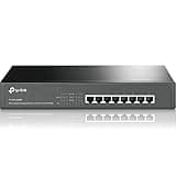 TP-Link 8 Port Gigabit PoE Switch | 8 PoE+ Ports @126W | Plug & Play | Limited Lifetime Protection | Desktop/ Rackmount | Prioritized Power Supply | Sturdy Metal | Shielded Ports (TL-SG1008MP)