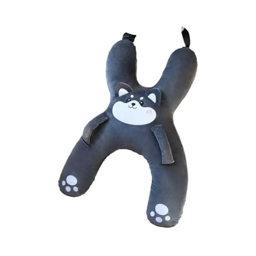 X psblty Cute Cartoon Car Pillow Set for People- Removable & Comfortable Headrest for Asleep Support(Black)