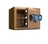 fireproof safe Small Safe Box Electronic Home Safe with Digital Keypad Alarm System, for Money Cash Jewelry Valuables(Brown)