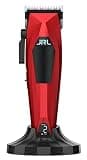 Amazon Series JRL 3000C Professional Mini Hair Clipper w/Taper Blade, 5-Level Locking System, 7800 RPM, Brushless Motor for Barbers and Stylists (Red)