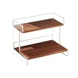 WANGHAI2024M Bookcases Desktop Two Layers Storage Rack Acrylic and Density Board Home Bookshelf