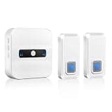 YXYFDCL Brushed Doorbell Music Remote Control Waterproof Two to