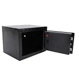 Omquot Safe Box with Key Code for Safe Storage Small Steel Construction for Home Office Cash Documents