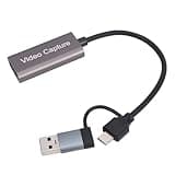 GOWENIC HD Multimedia Interface Card, Video Card USB Type C 4K Input 1080P 60Hz Ultra Low Latency Plug and Play with Sound and Video for Stream
