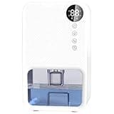 Mini Dehumidifier for Bedroom and Small Spaces, 10.14 OZ (300 ml) Daily Capacity, 37.20 OZ (1100 mL) Water Tank, Quiet Operation, Auto Shut Off, Moisture Control for Home Use