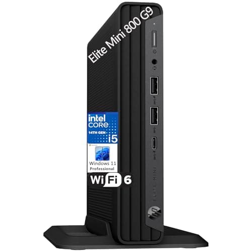 HP Elite Mini 800 Business Desktop Computer Mini PC (2026 Edition), Intel i5-14500, 16GB DDR5 RAM, 512GB SSD, Triple 4K Display Support, Wire Keyboard & Mouse Included, Widnows 11 Pro
