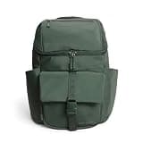 Itzy Ritzy Belong Bucket Backpack – Lightweight Diaper Bag Backpack Featuring 16 Pockets, Bucket Top Opening, Stroller Straps & Changing Pad – Organized and Stylish Everyday Family Backpack (Green)