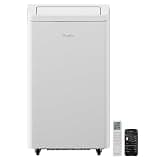 GE Profile 10,000 BTU Smart Dual-Hose Portable Air Conditioner with Inverter, 3-in-1 AC with Dehumidifier & Fan, Cools Rooms up to 450 Sq Ft, Auto Evaporation, Wi-Fi, Easy Install Kit, White
