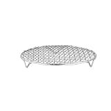 Round Air Fryer Rack With Legs Stackable Grid Grilling Rack Stainless Steel Anti-corrosion For Home Kitchen Oven Steamer Cooker(26cm)