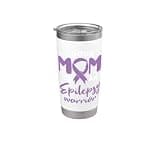 Epilepsy Mom Seizure Awareness Proud Mom of Epilepsy Warrior Stainless Steel Insulated Tumbler
