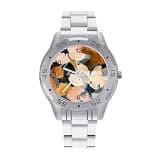 NTVOWPZO Three-Hand Analog Stainless Steel Watches for Men Easy Reader