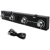 HaeKap Wireless Bluetooth MIDI Foot Controller - 4 Button - Programmable Pedal Fit for iOS iP-ads/iP-hone, Work for Stage Performances or Home Studios