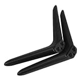 Angoily 2pcs General Tv Feet Stand for 37-43 Inch Tvs Compact Black Plastic Mount Stand with Stable Base and Mounting Screws for Bedroom or Living Room Tabletop Use