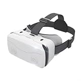 VR Headset With Controller For 4.7-7 Inch Smartphones, 110° FOV Anti-Blue Light HD Lenses, Adjustable Fit Virtual Reality Glasses For Gaming Movies, Whtie(Whtie)