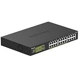NETGEAR 24 Port PoE Switch Unmanaged – 24 Port PoE Gigabit Switch with 16 PoE+ Ports (190W), Desktop or Rackmount (GS324P)