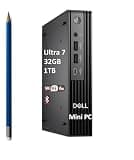 Dell Pro Micro Plus AI PC (Next Gen OptiPlex 7020 Plus MFF), Intel 20-Core Ultra 7 265, 32GB DDR5 RAM, 1TB SSD, QBM1250 Mini Tiny Business Desktop, 3X DisplayPort, Wi-Fi 6E, Ethernet, Win 11 Pro
