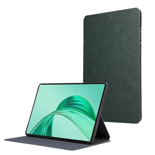WEUFBG Stand Case for Honor Pad X8A 11.0 inch 2024, Slim Leather Business Folio Stand Protective Tablet Cover, Multi-Angle Viewing(Green)