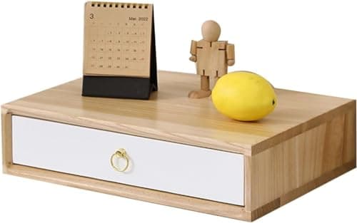 ZGLINMZ Wooden Desk File Cabinet with 3 Drawers for Home Office Storage and Organization