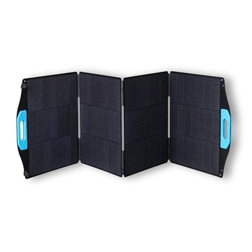 BERGER Foldable Solar Panel with Stand, Monocrystalline Solar Panel for Camping & Outdoor, Various Powers from 60 W to 300 W, Solar Panel for Power Station & Battery (200 W)