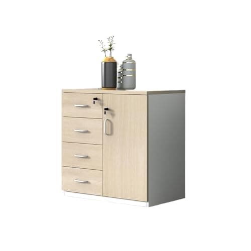 WANGHAI2024M File Cabinet Filing Cabinet Wooden Storage 1 Door with 4 Cabinets Data Lockable Office File