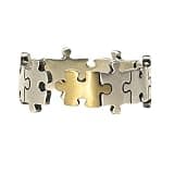 XBOKA Puzzle Rings Elegant Couple Adjustable Open Rings Jewelry Vintage Party Accessory for Women Men
