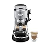 De'Longhi Dedica Maestro Plus Espresso Machine, Automatic Steam Wand, 3 Coffee Temp & Milk Foam Settings, 54oz Removable Tank, Easy-to-Clean Dishwasher-Safe Parts, Compact Stainless Steel Design