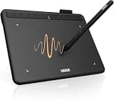 UGEE S640 Graphics Drawing Tablet, Digital Draw Art Pad with Pen Battery-Free Stylus Tilt Function 8192 Levels Pressure Sensitivity 10 Express Keys for Mac, Windows PC and Android