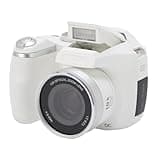 Tbest DSLR Camera 4K Flash LCD Screen 12x Optical Zoom Retro Video Recorder Portable Digital Travel Portrait (White)
