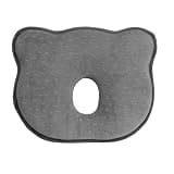 iZINC Soft and Breathable Travel Pillow with Memory Foam and Bear Design, Breathable Bedding Set,Grey