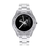 NTVOWPZO Three-Hand Analog Stainless Steel Watches for Men Easy Reader
