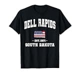 Dell Rapids South Dakota SD Vintage State Athletic Design T-Shirt