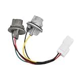 Luwecf Car Taillight Harness Rear Light Bulb Socket Wiring Harness Lamp Connector PP Material Stable Performance Suitable for Vehicle Maintenance Daily